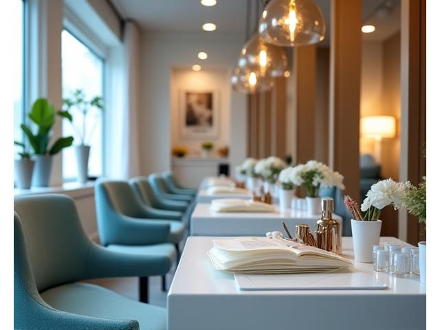 Poste de manucure propre et ordonné avec des outils stérilisés chez Manucure Azur